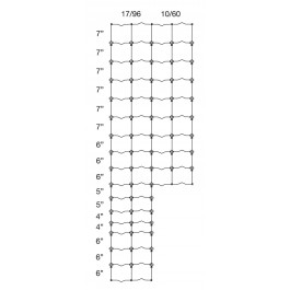 96" High, Bekaert 17-96-6, BEZ Black, 330' Roll