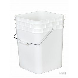 Square Bucket without lid, 4 gal