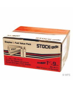 1.75" Stockade Staples w/ Cartridges for Cordless Staplers, box of 1000