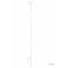 45" Pig Tail Post, White
